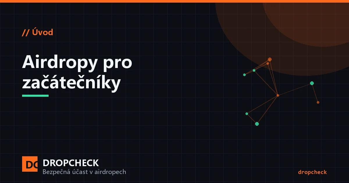 Obálka průvodce airdropy pro začátečníky