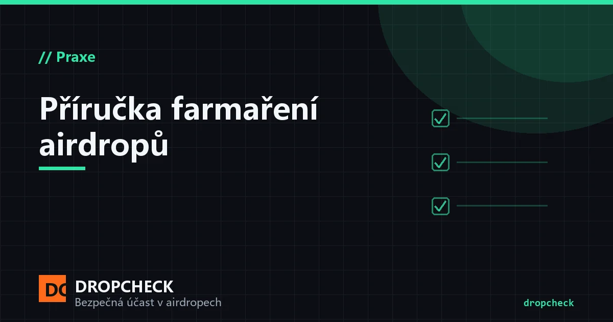 Obálka příručky farmaření airdropů