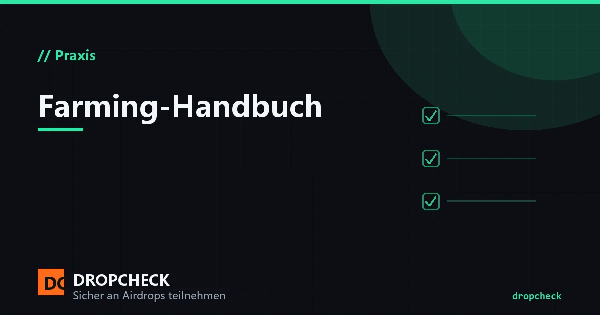 Titelbild Airdrop-Farming-Handbuch