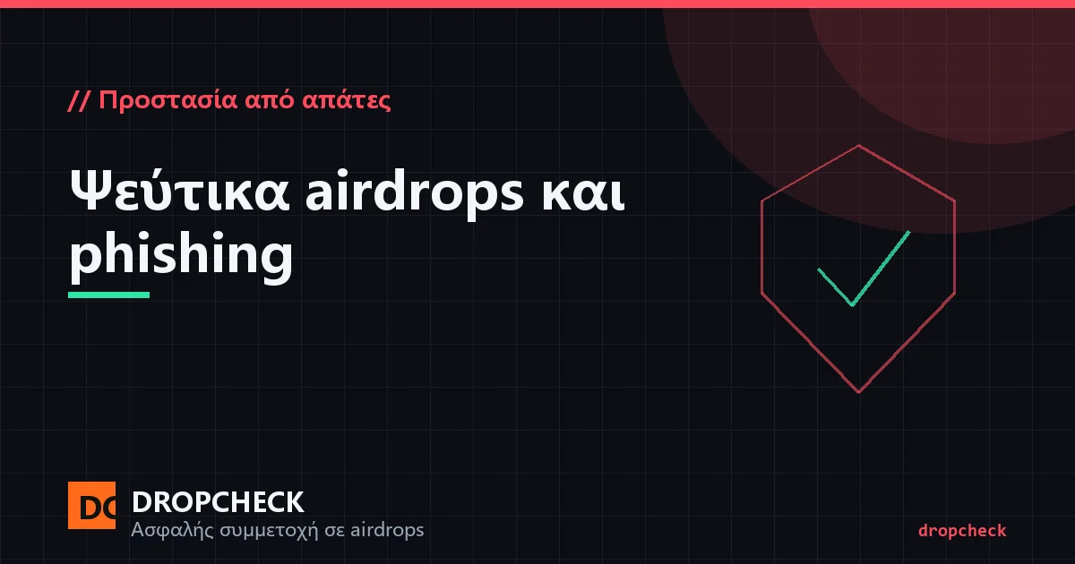 Εξώφυλλο του οδηγού για ψεύτικα airdrops και phishing έγκρισης