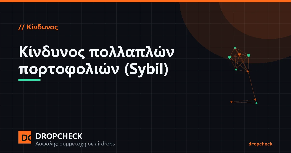 Απεικόνιση farming με πολλαπλά πορτοφόλια και ανίχνευσης sybil: ένα άτομο που χειρίζεται πλήθος διευθύνσεων